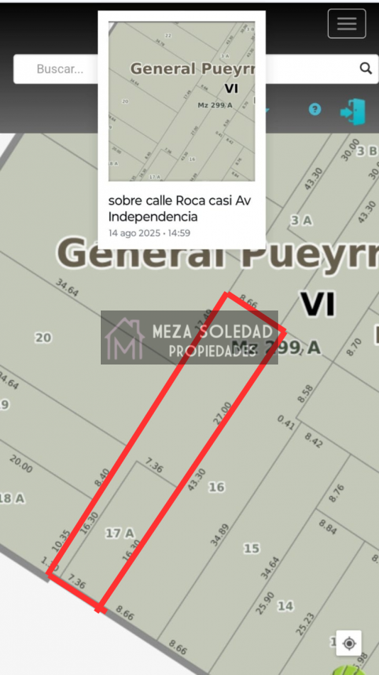 LOTE PARA DESARROLLO INMOBILIARIO